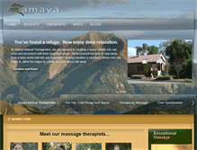 Tablet Screenshot of amayamassage.com